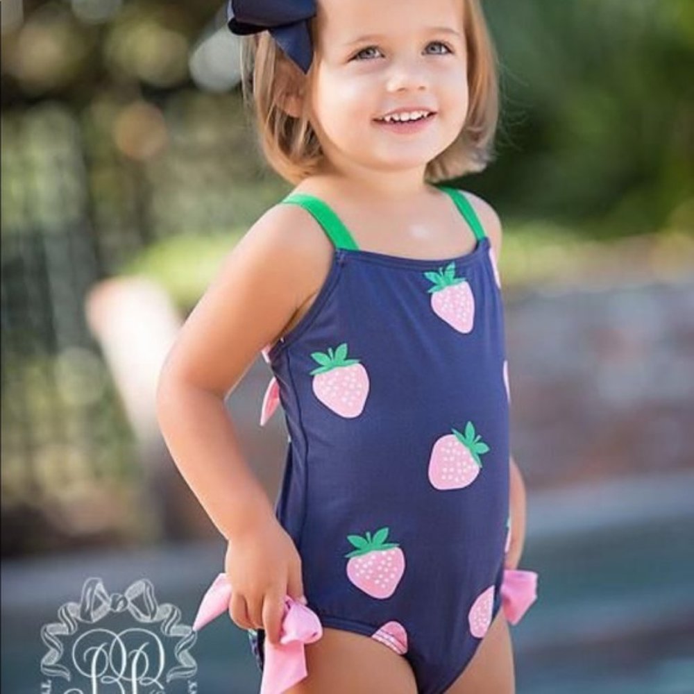 NWOT Strawberry Swimsuit Beaufort Bonnet TBBC 3T